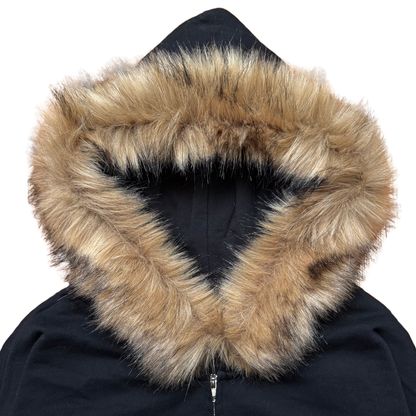 DETACHABLE FUR ZIP-UP