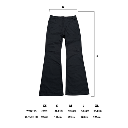 FLARED JEANS - BLACK