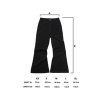 FLARED JEANS - BLACK