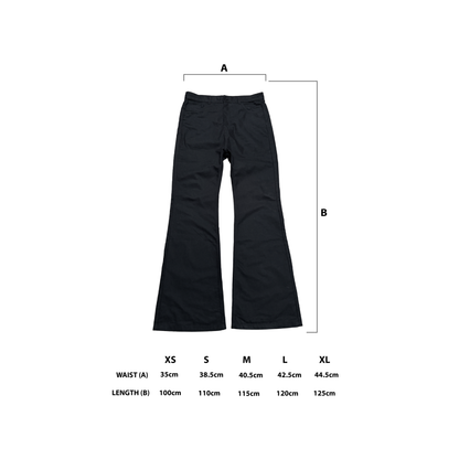 FLARED JEANS - BLACK