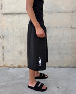RALPH SWEAT SHORTS - BLACK