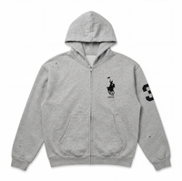 RALPH DISTRESSED ZIP-UP