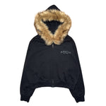 DETACHABLE FUR ZIP-UP