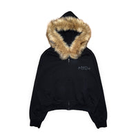 DETACHABLE FUR ZIP-UP