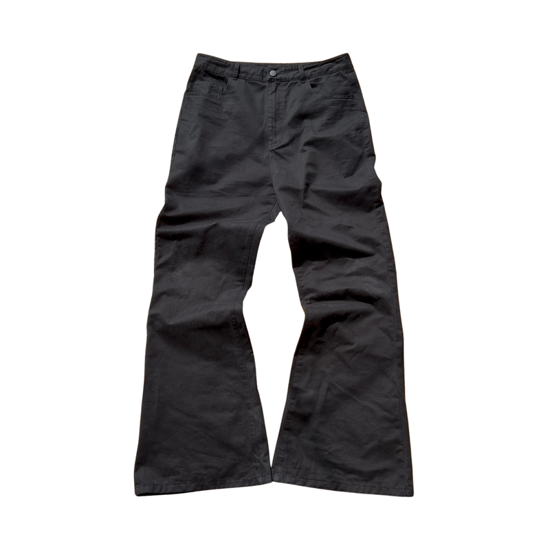 FLARED JEANS - BLACK