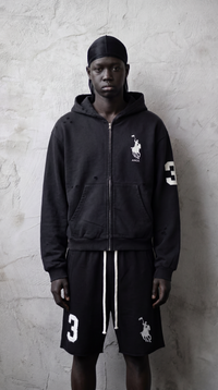 RALPH DISTRESSED ZIP-UP